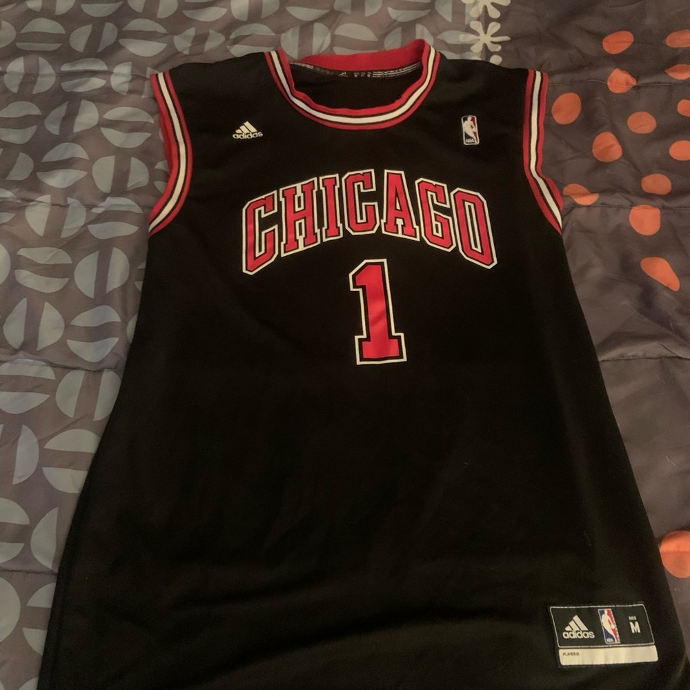 Derrick Rose chicago bulls jersey in black
